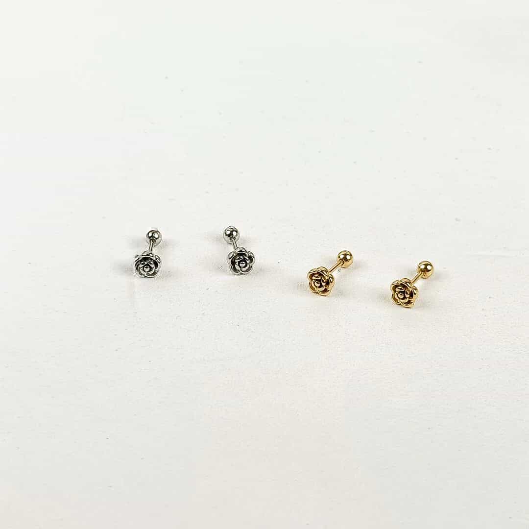 Rosette Stud Earrings