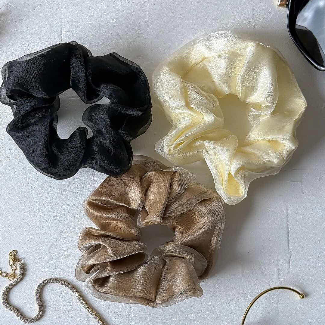 Sheer Chiffon Scrunchie