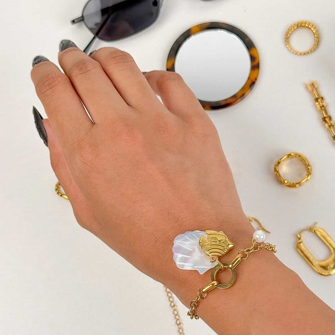 Sea Shell Fish Bracelet