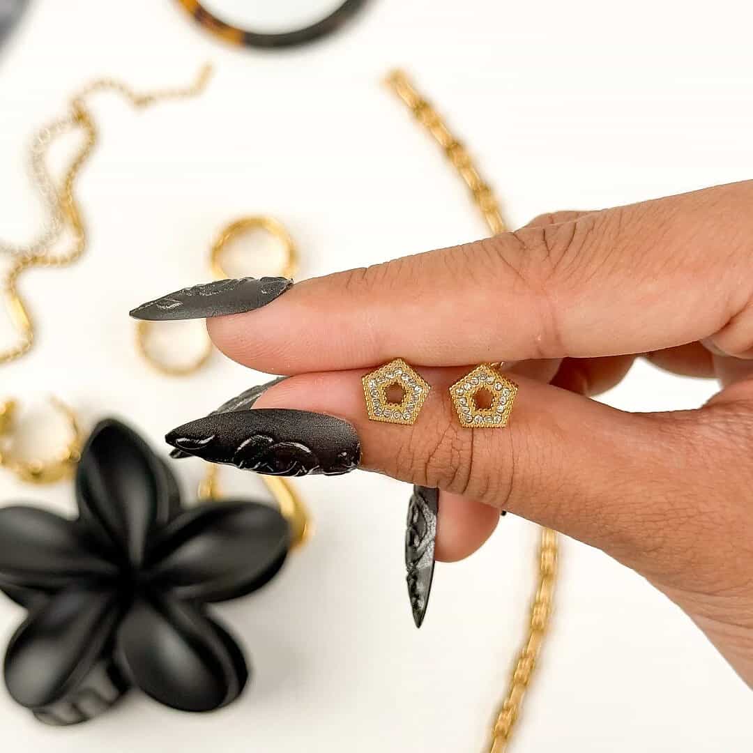 Penta Stud Earrings