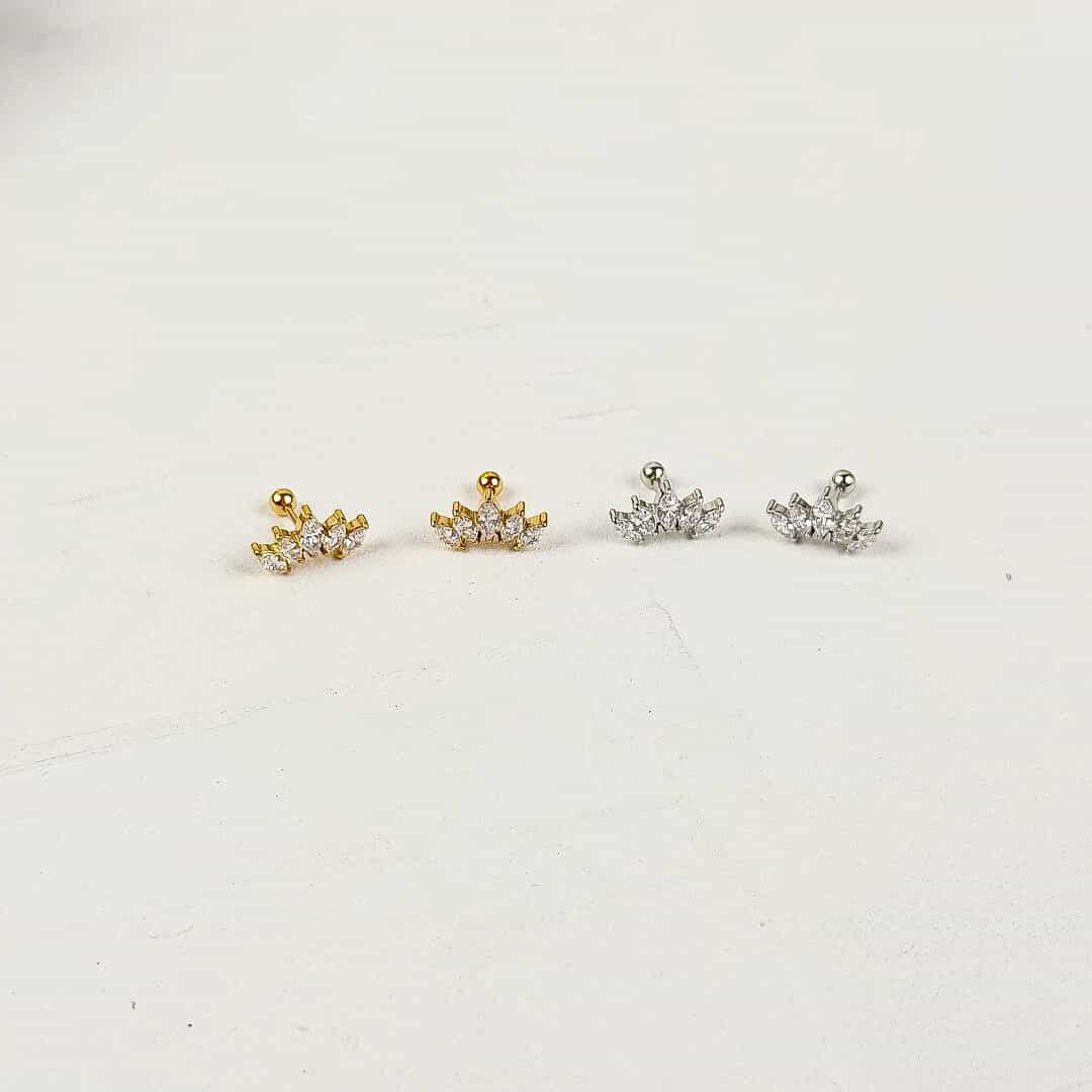 Crown Stud Earrings