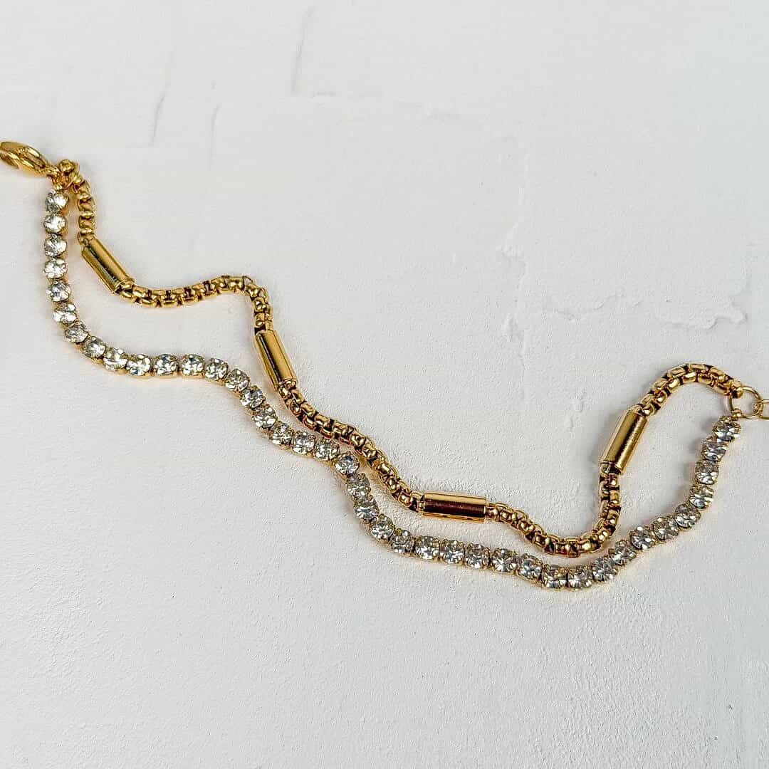 Two Layer Tennis Bracelet