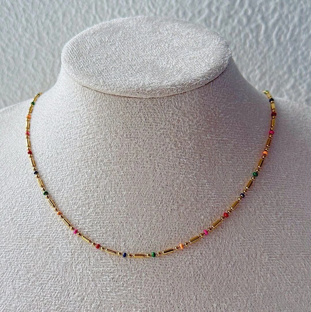 Carol Enamel Bead Chain