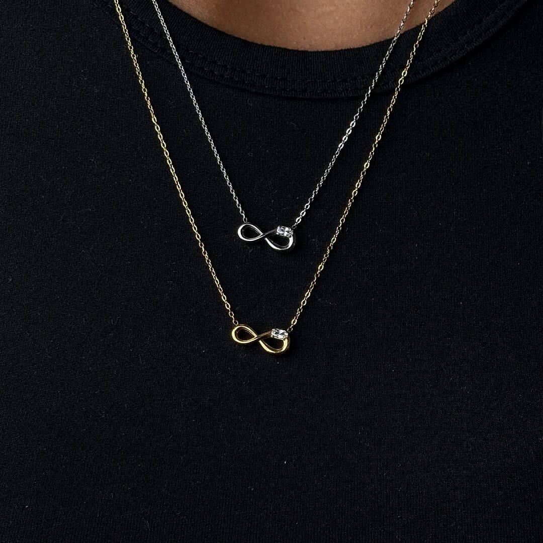Shaped Infinity Necklace