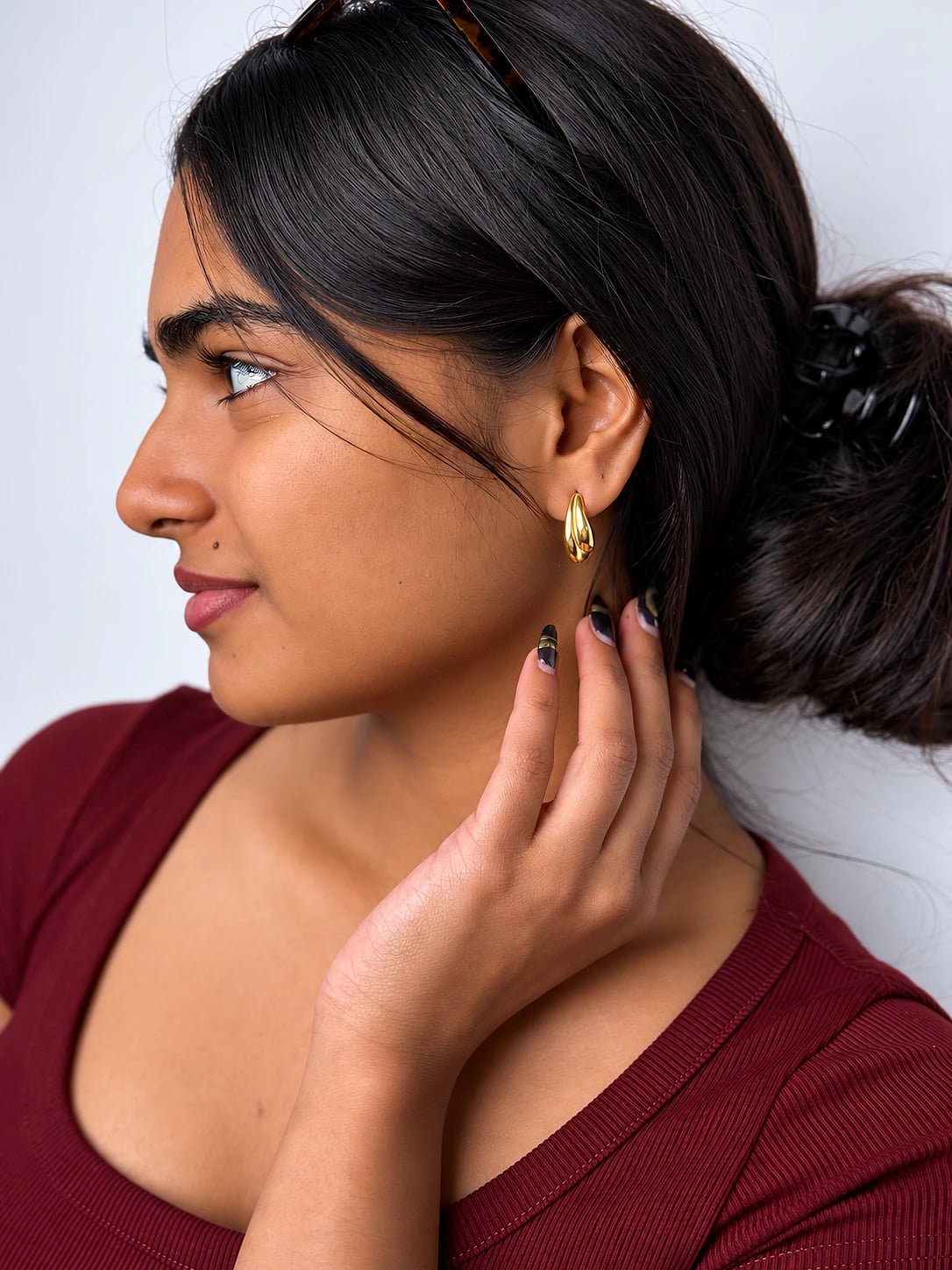 Maren Half Hoops – image 3