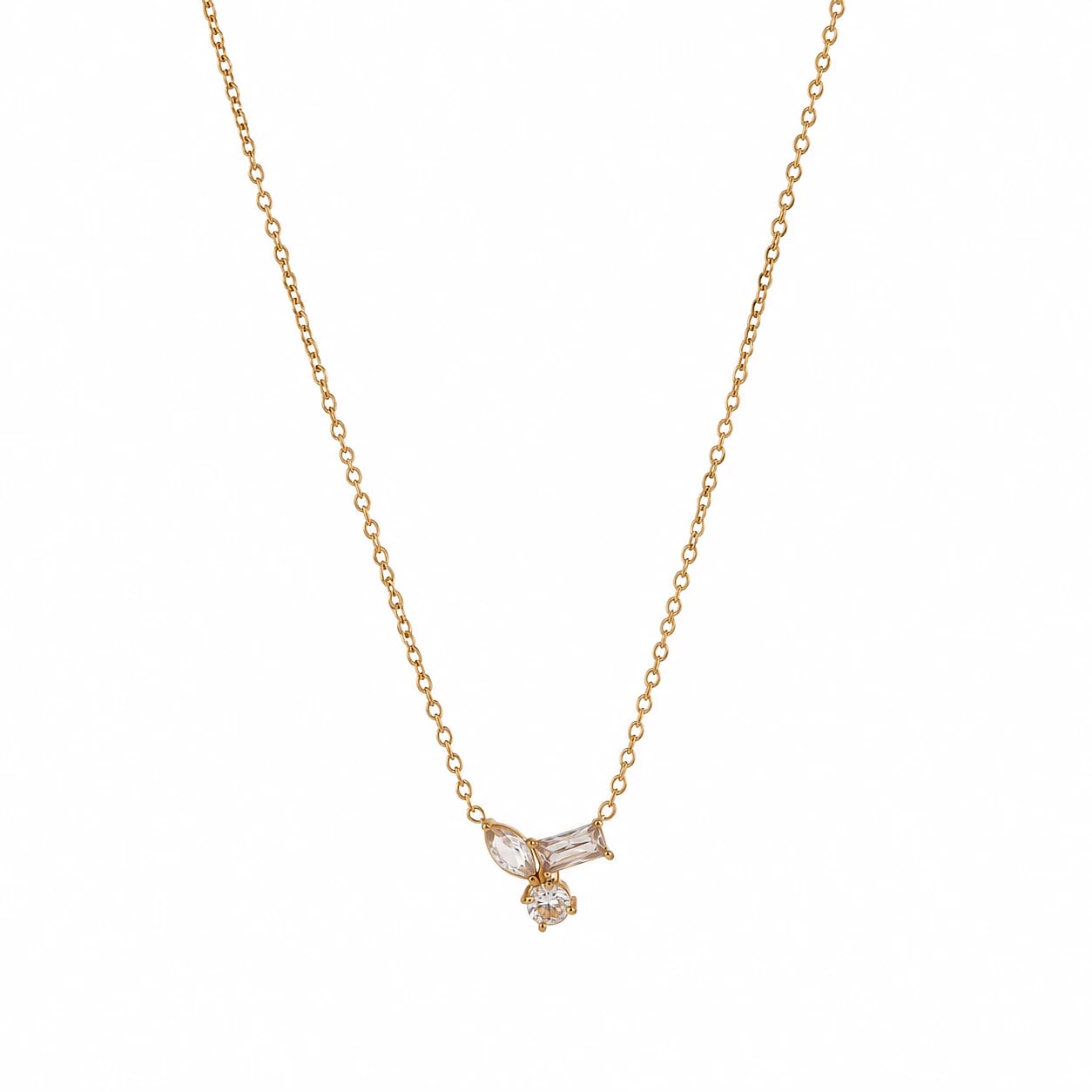 Mosaic Drop Necklace – image 1