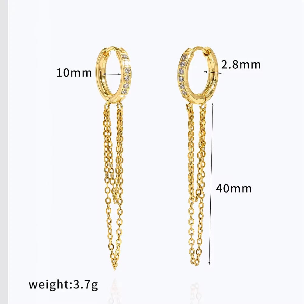 Eden Drop Hoops – image 4