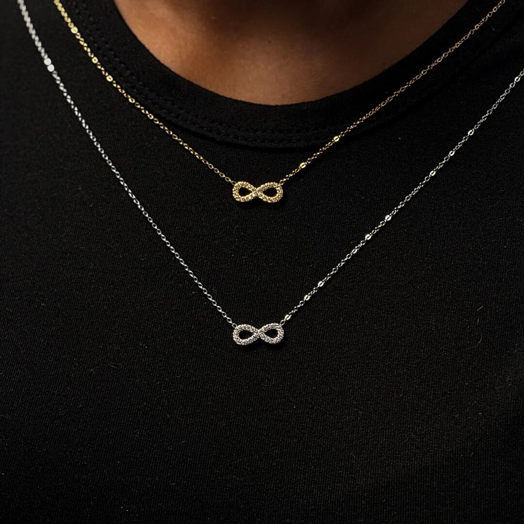 Full Stoned Infinity Necklace