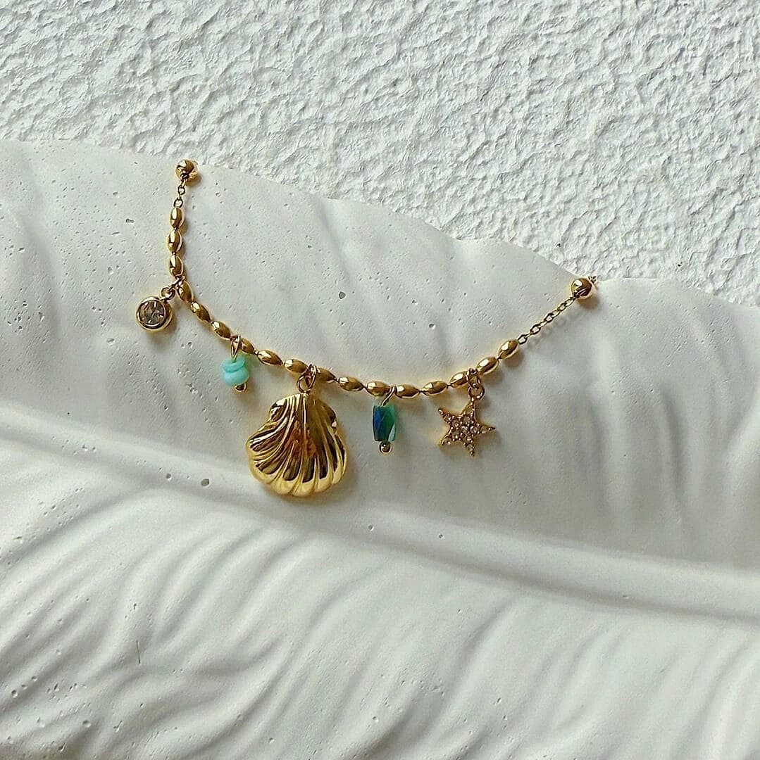 Blue Sea Charm Bracelet