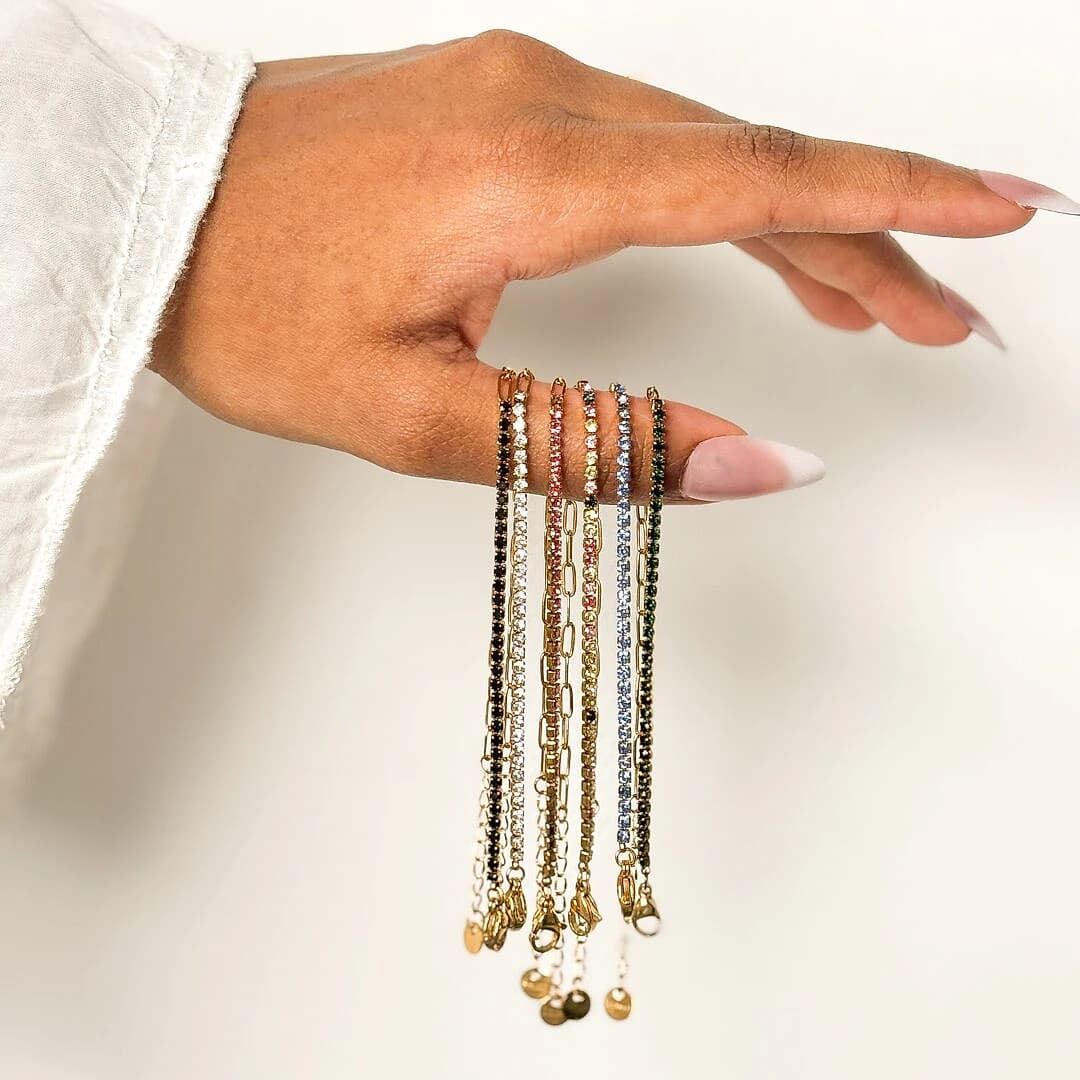 Gia Tennis Link Bracelet
