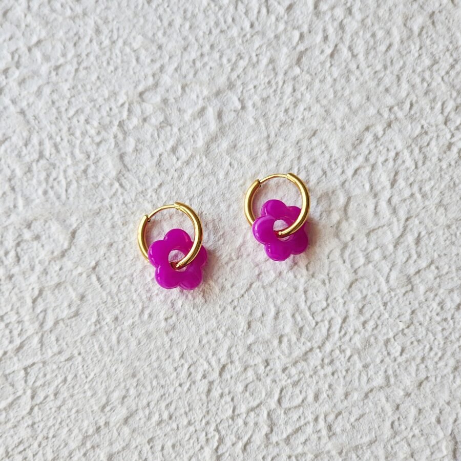 Acrylic Flower Hoops
