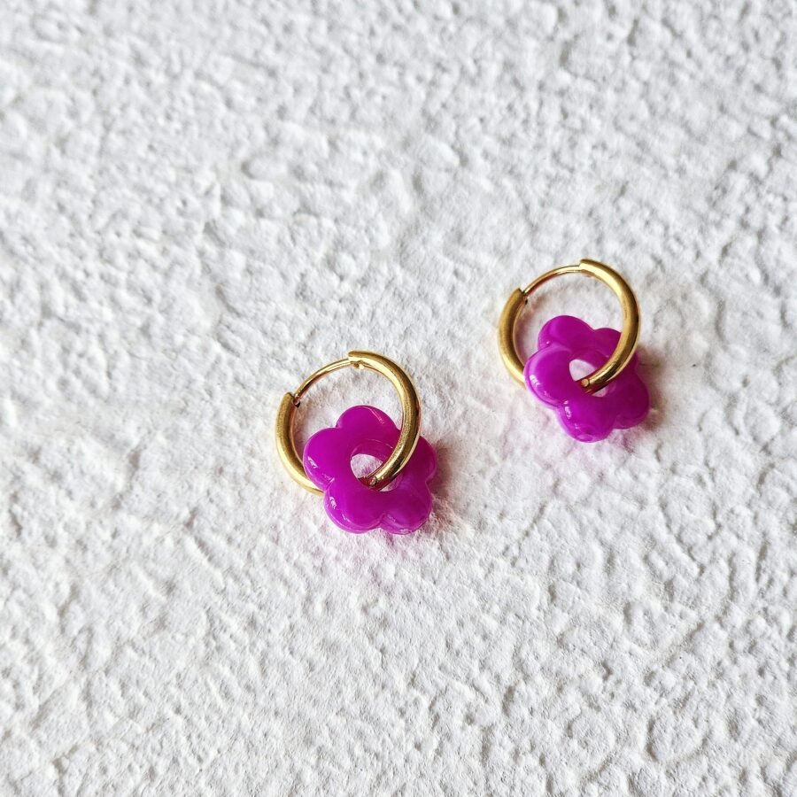 Acrylic Flower Hoops - Image 2