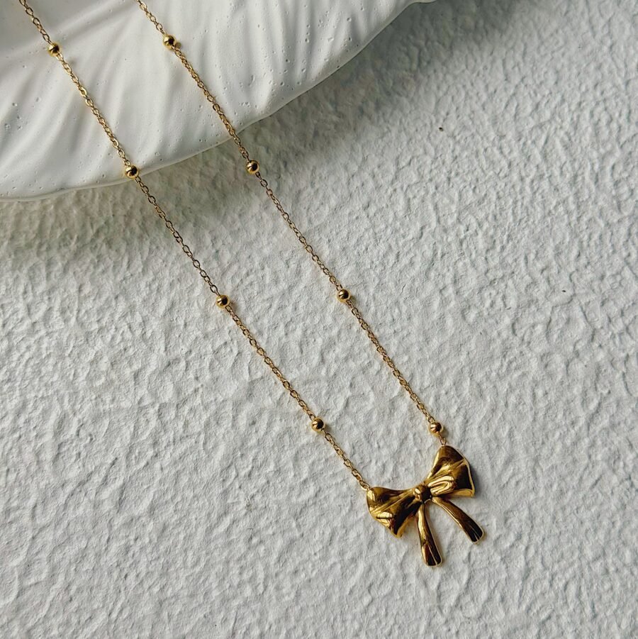 Elina Bow Necklace - Image 2