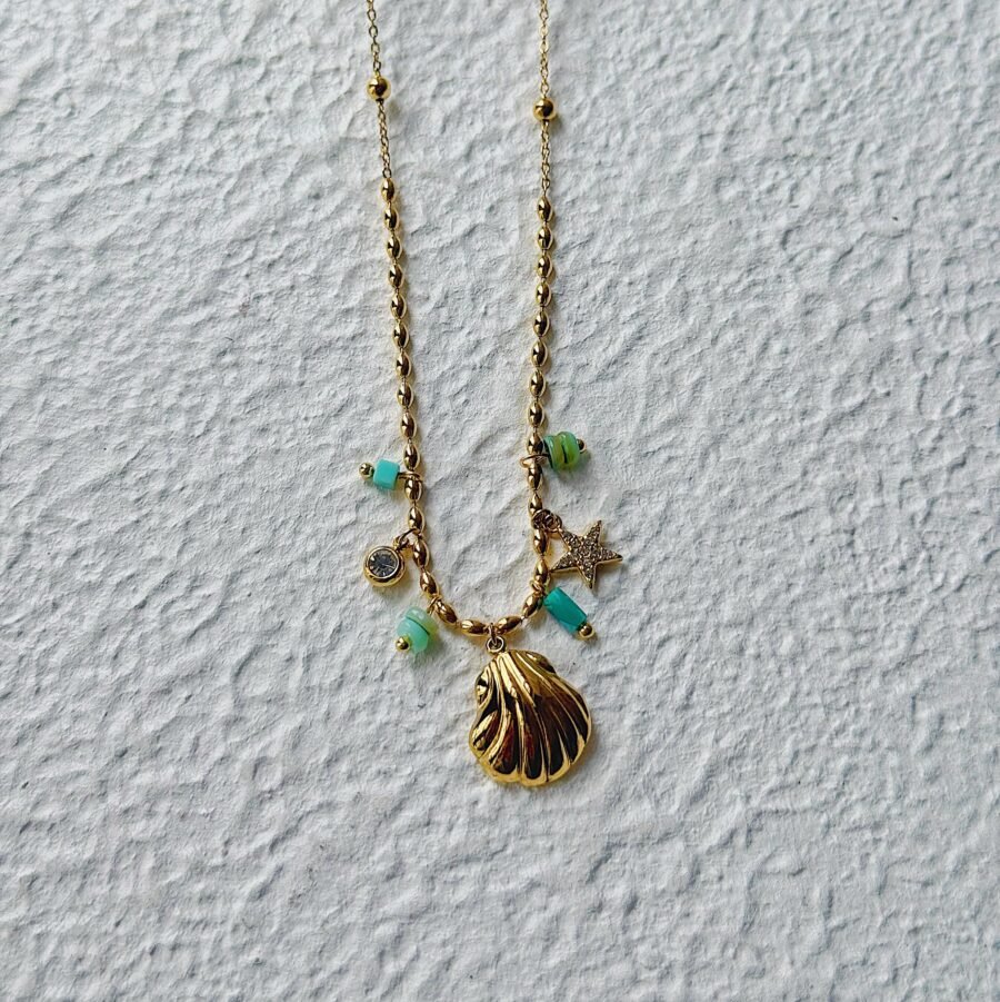 Blue Sea Charm Necklace - Image 2