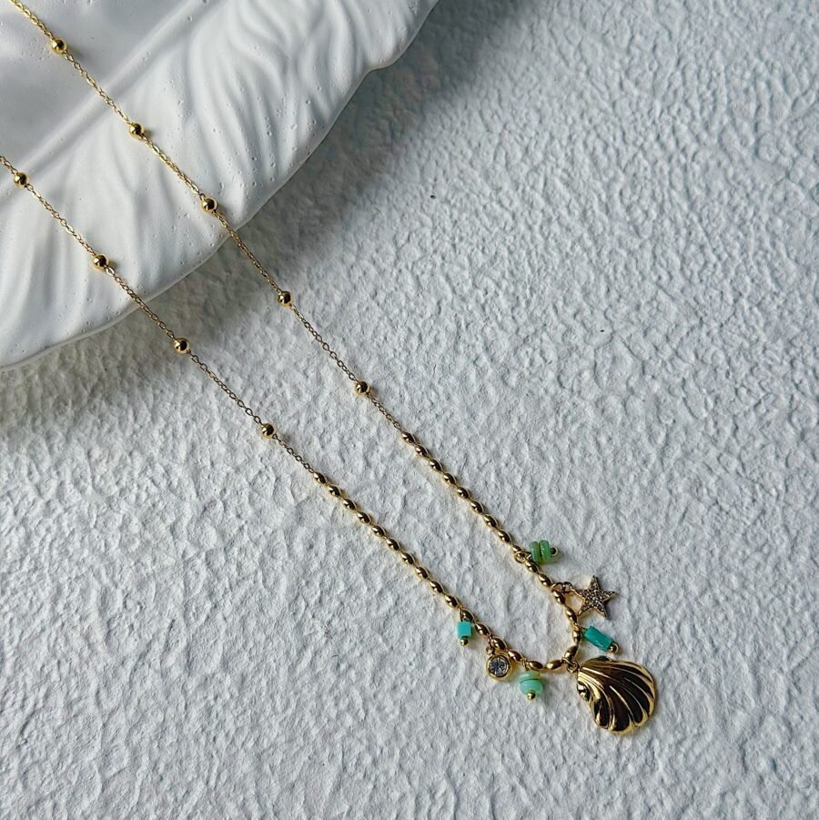 Blue Sea Charm Necklace - Image 3