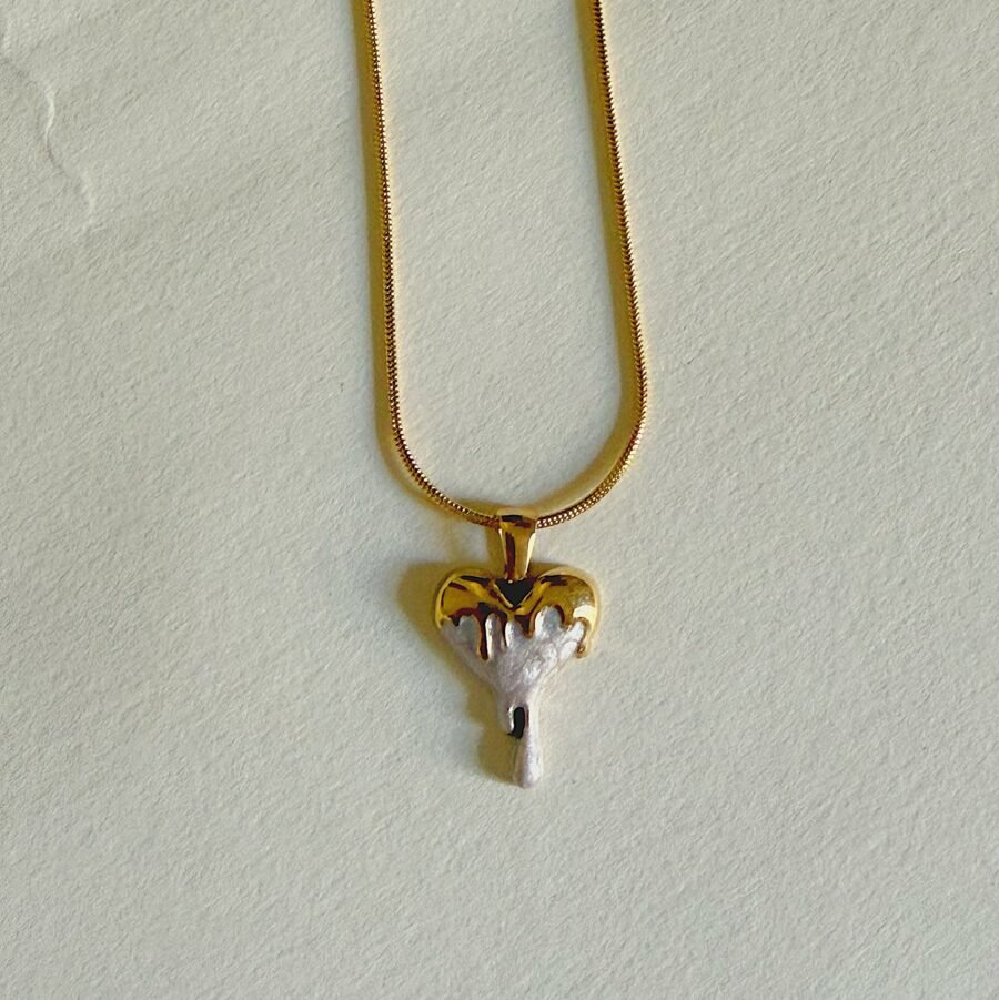 Heart Drip Necklace - Image 4