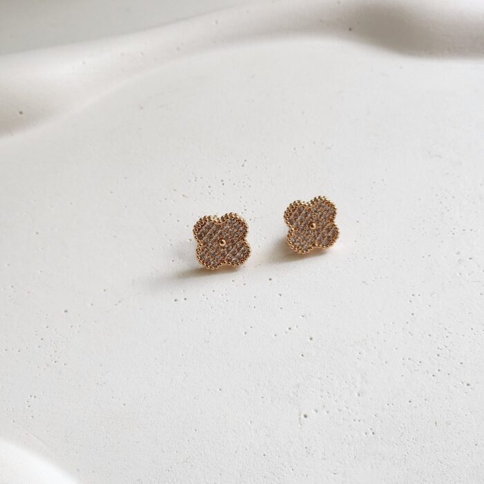 Clover Stud Earrings - Image 2