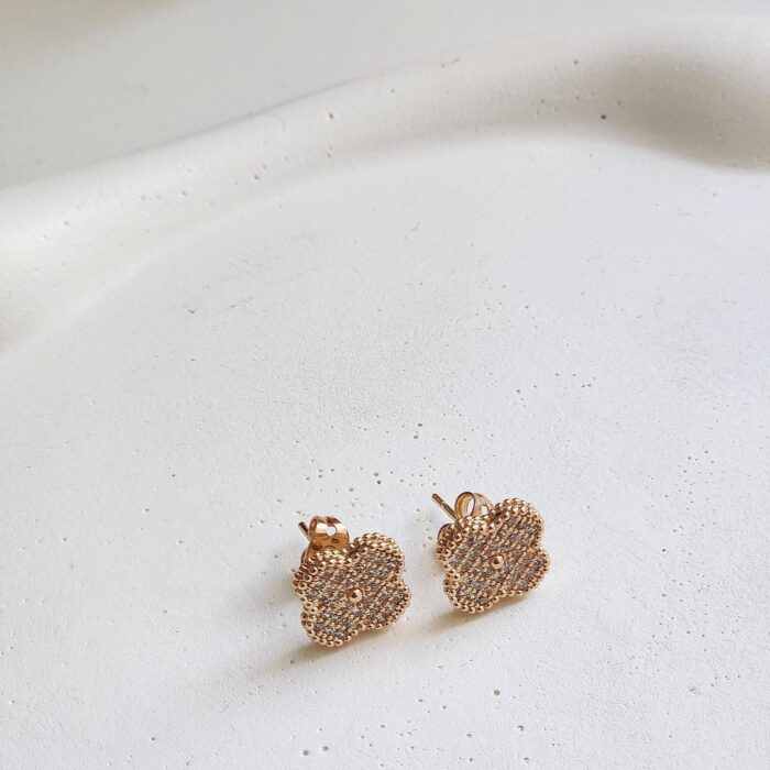 Clover Stud Earrings - Image 3