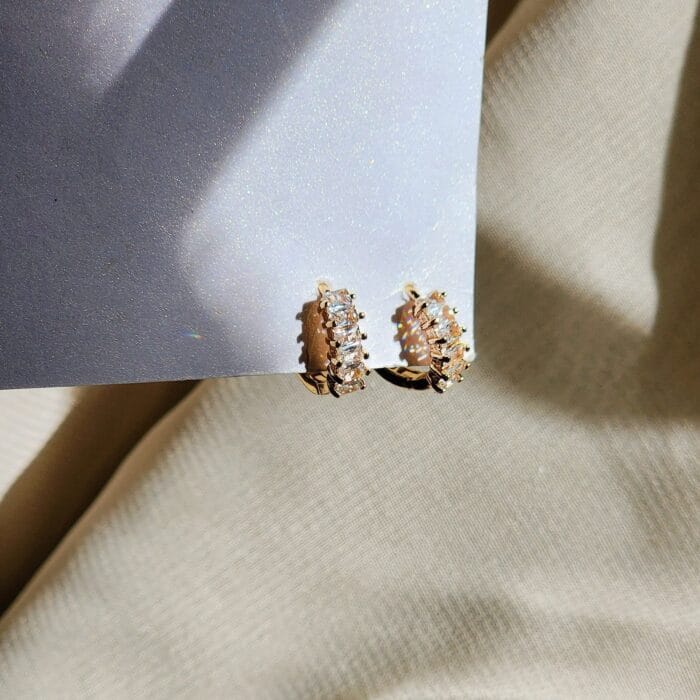 Iris Hoops - Gold - Image 4