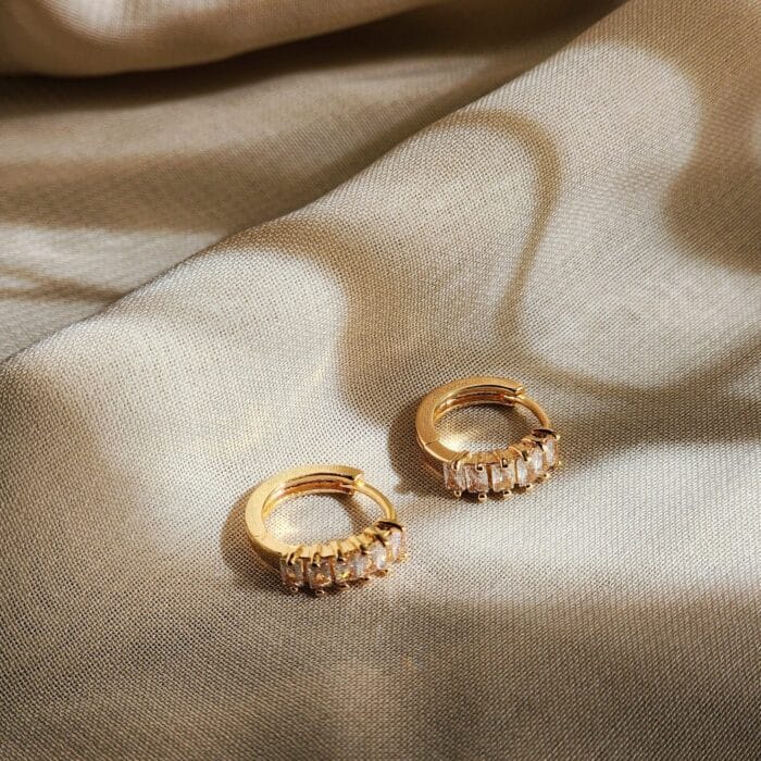 Iris Hoops - Gold - Image 3