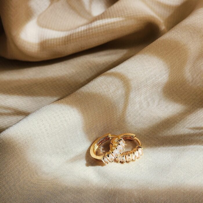 Iris Hoops - Gold - Image 5