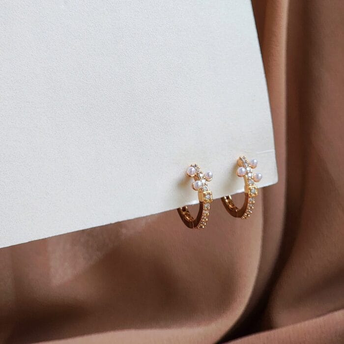 Pearl Hoops - Image 1