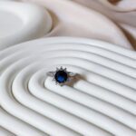 Diana Blue Stone Ring - Silver - Image 3