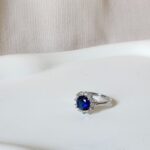 Diana Blue Stone Ring - Silver - Image 4