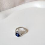 Diana Blue Stone Ring - Silver - Image 2