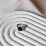 Diana Blue Stone Ring - Silver - Image 7