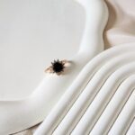 Diana Black Stone Ring - Gold - Image 3