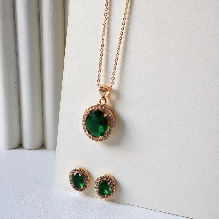 Emerald Oval Stone Set - Image 4