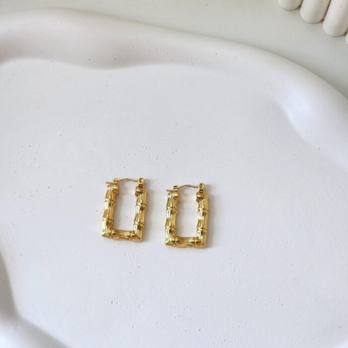 Bamboo Box Hoops - Image 1