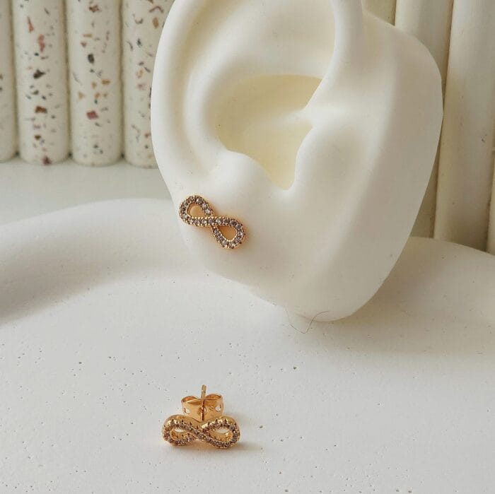 Infinity Stud Earrings - Image 1