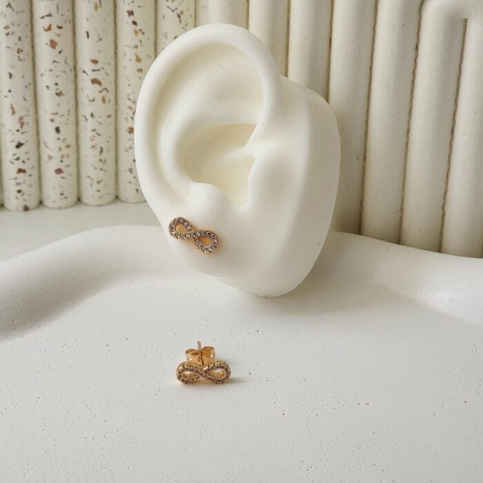 Infinity Stud Earrings - Image 2
