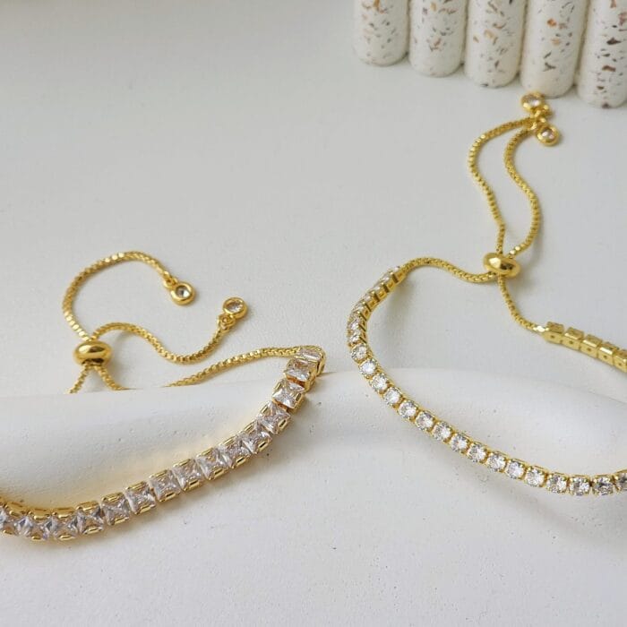 Box Tennis Bracelet - Image 1
