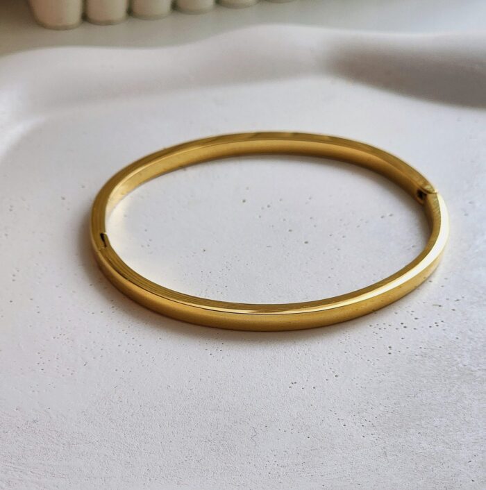 Dina Plain Bangle - Image 2