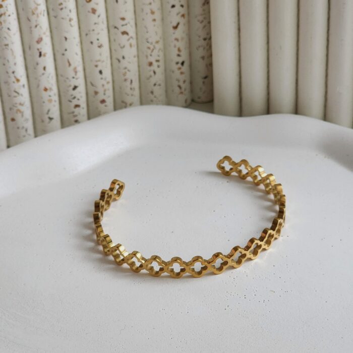 Clover Cuff Bangle - Image 1