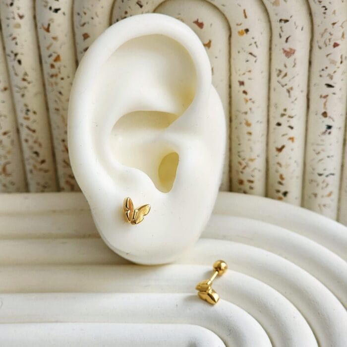 Butterfly Stud Earrings - Image 1