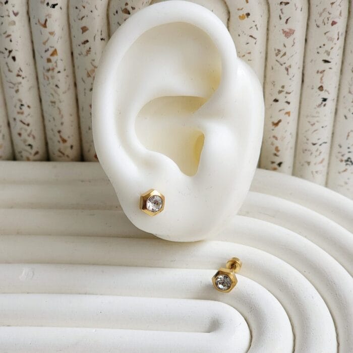 Violet Stud Earrings - Image 1