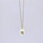 Tear Drop Pearl Necklace & Earrings - Image 2