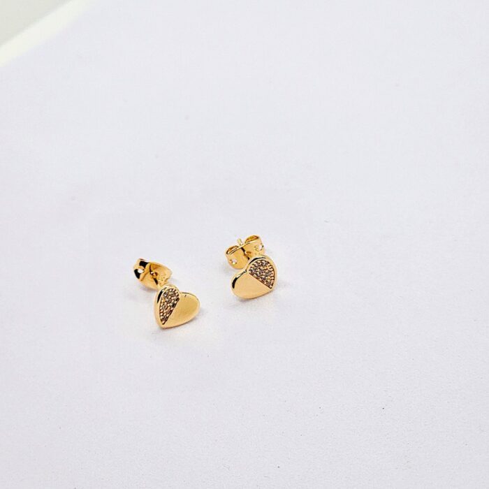 Layla Heart Studs - Image 1