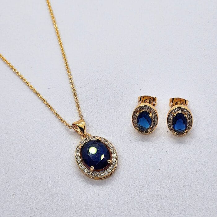 Sapphire Oval Stone Set - Image 2
