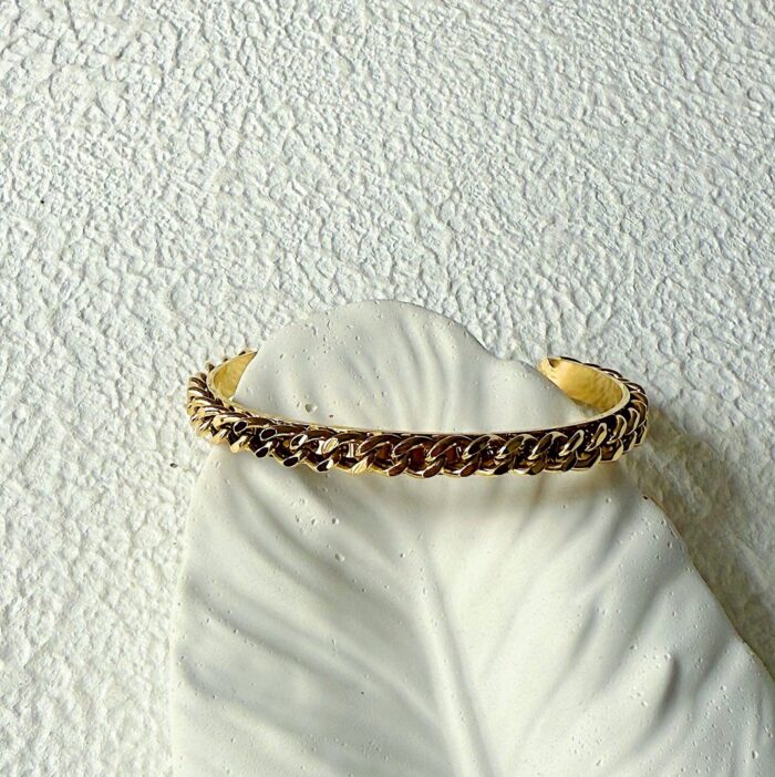 Cuban Cuff Bangle - Image 1