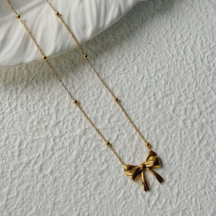 Elina Bow Necklace - Image 2