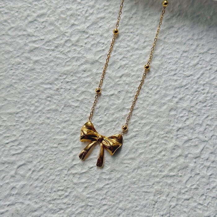Elina Bow Necklace - Image 1