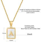 Mother of Pearl Initial Necklace - Image 8