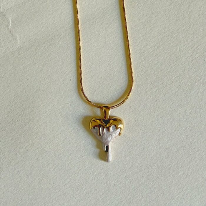 Heart Drip Necklace - Image 4