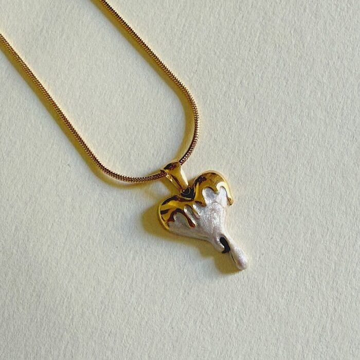 Heart Drip Necklace - Image 3