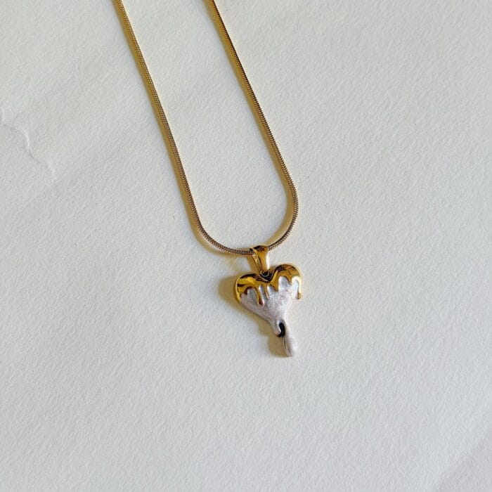 Heart Drip Necklace - Image 2